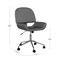 Martha Stewart Tyla Upholstered Office Chair in Gray/Polished Nickel CH-220921-5-GY-MS - alternate 8